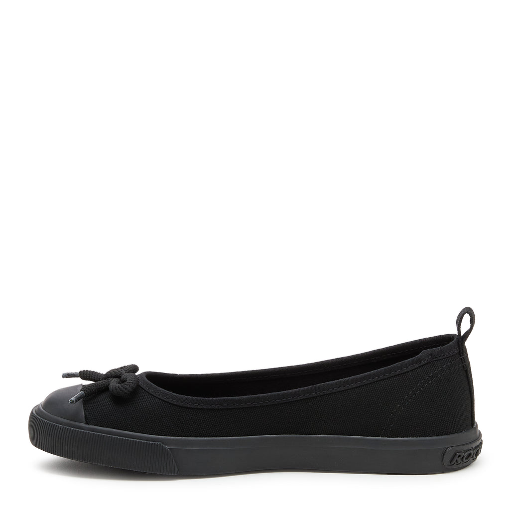 Melanie Black Canvas Ballet Sneaker