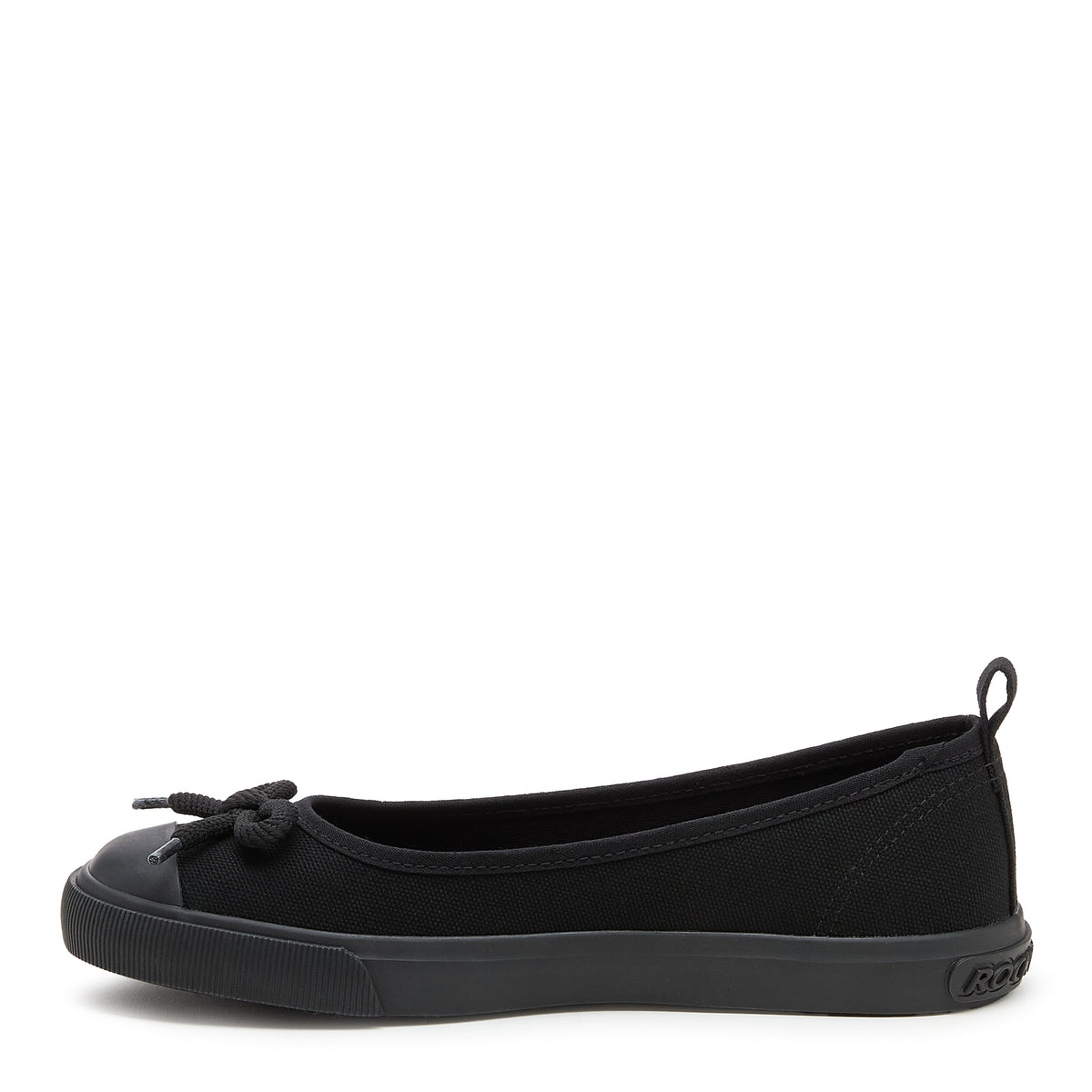 Melanie Black Canvas Ballet Sneaker