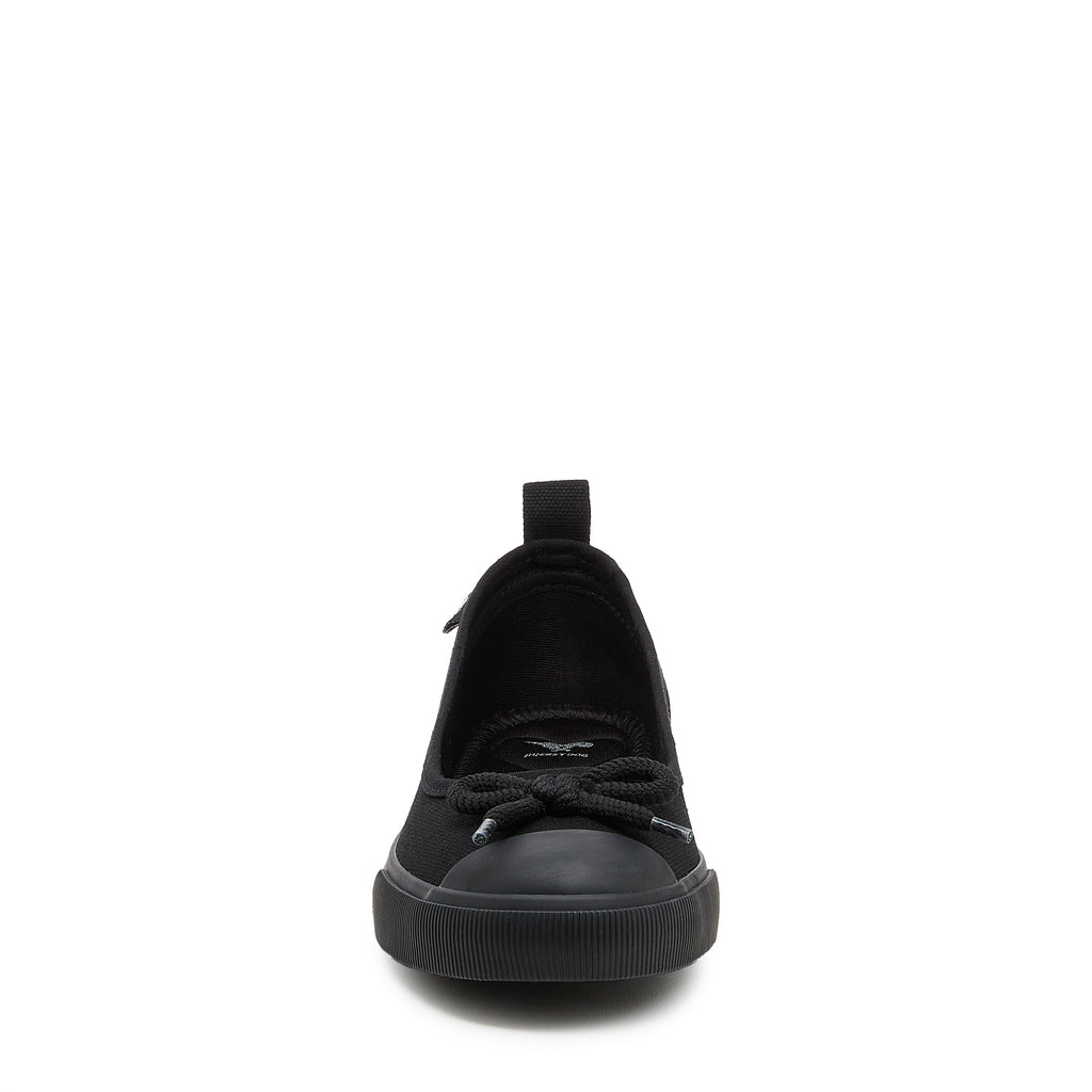 Melanie Black Canvas Ballet Sneaker