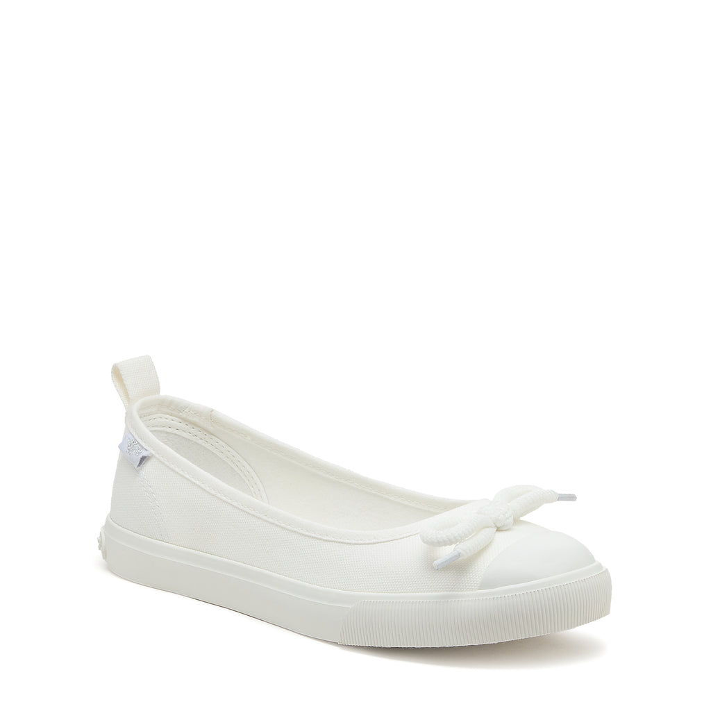 Melanie White Canvas Ballet Sneaker