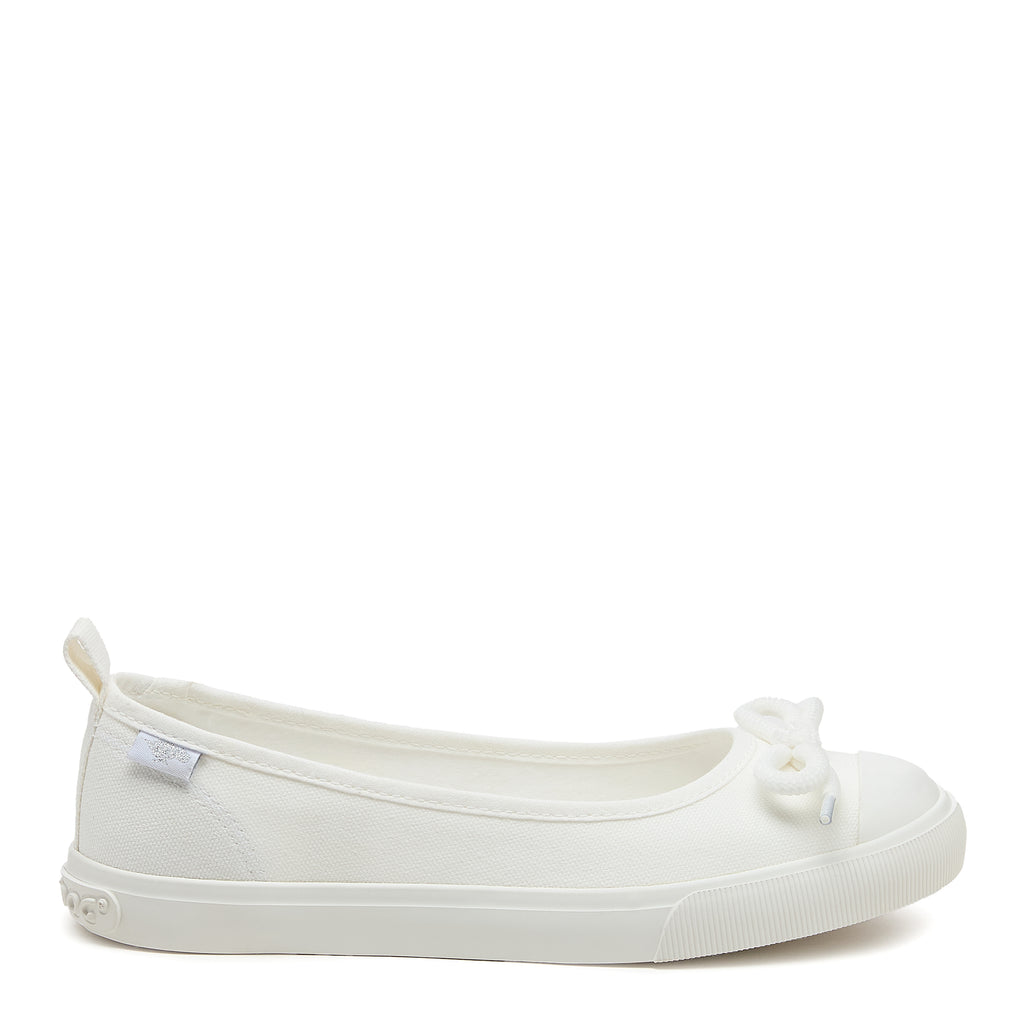 Melanie White Canvas Ballet Sneaker