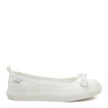 Melanie White Canvas Ballet Sneaker
