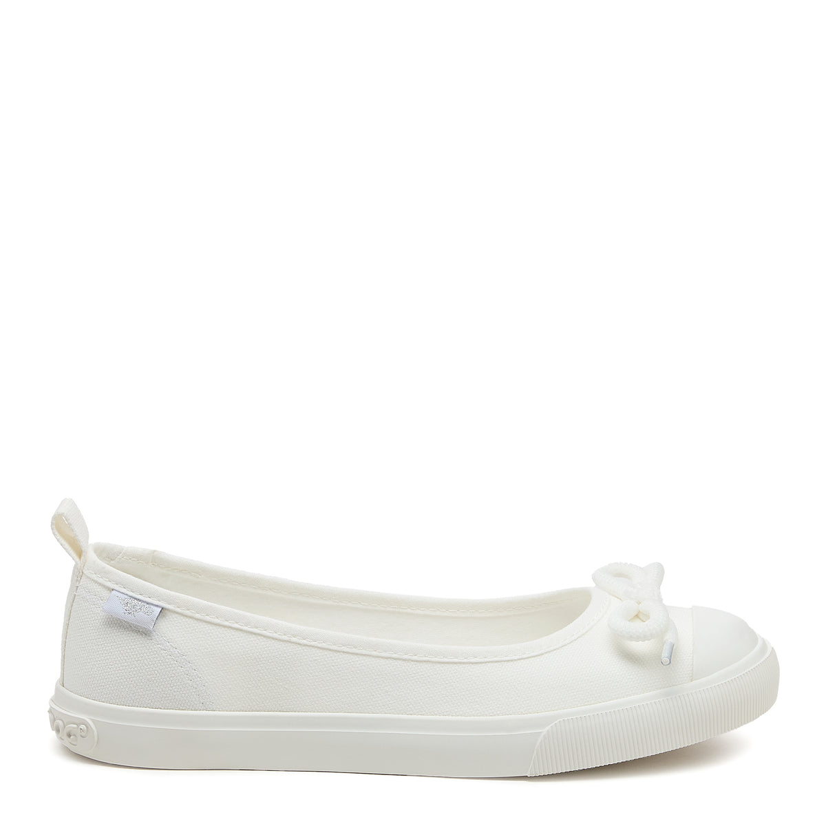 Melanie White Canvas Ballet Sneaker