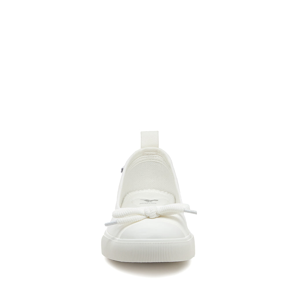 Melanie White Canvas Ballet Sneaker