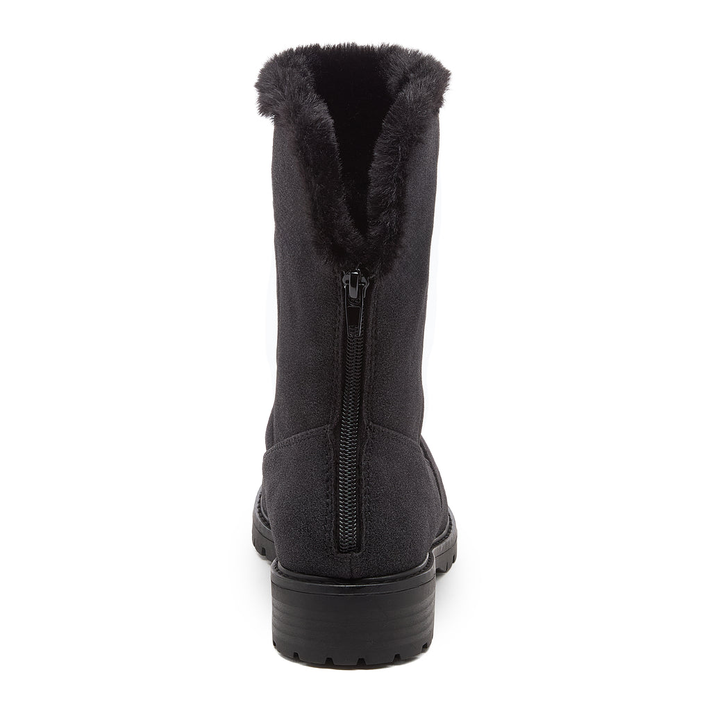 Niche Black Cuffed Ankle Boots
