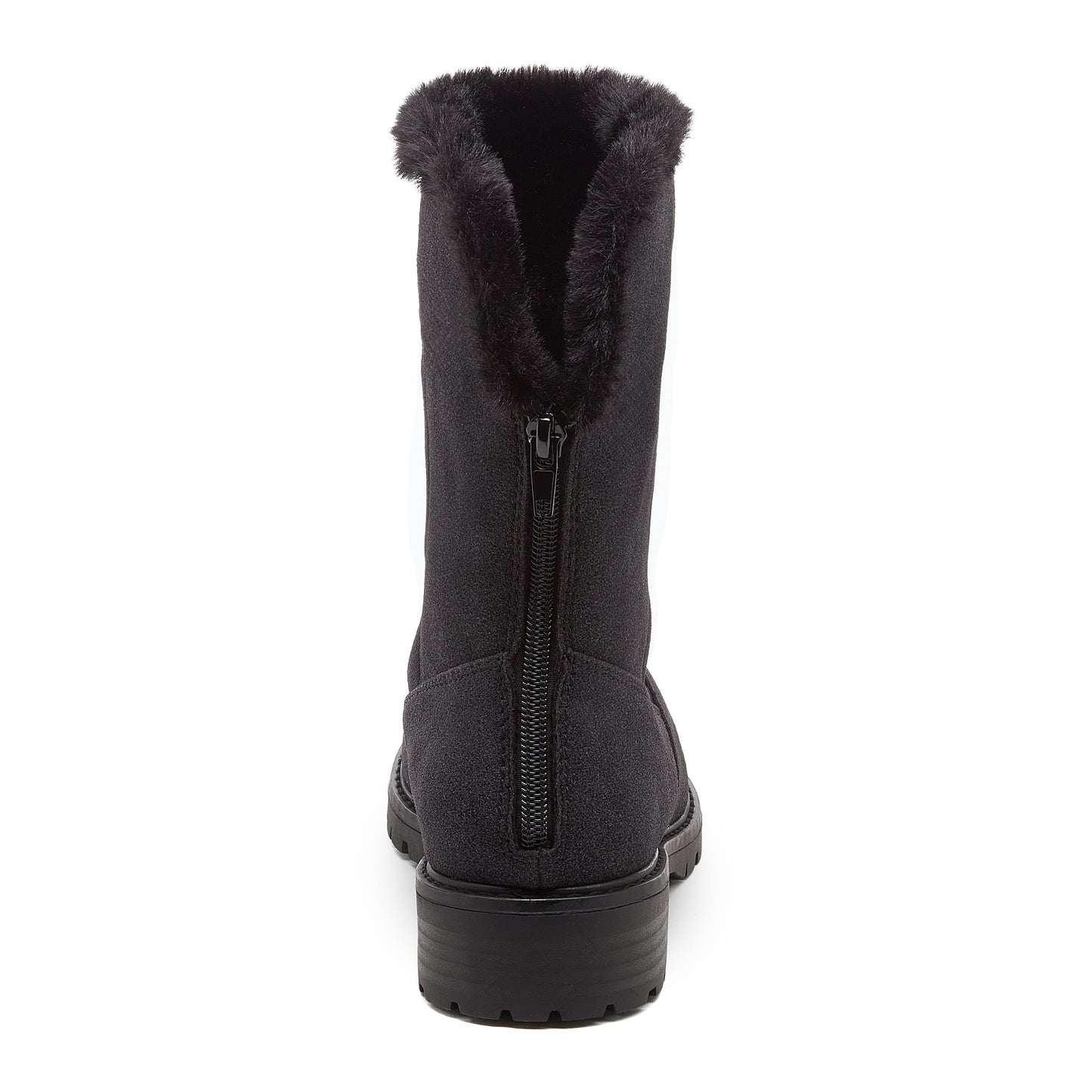 Niche Black Cuffed Ankle Boots