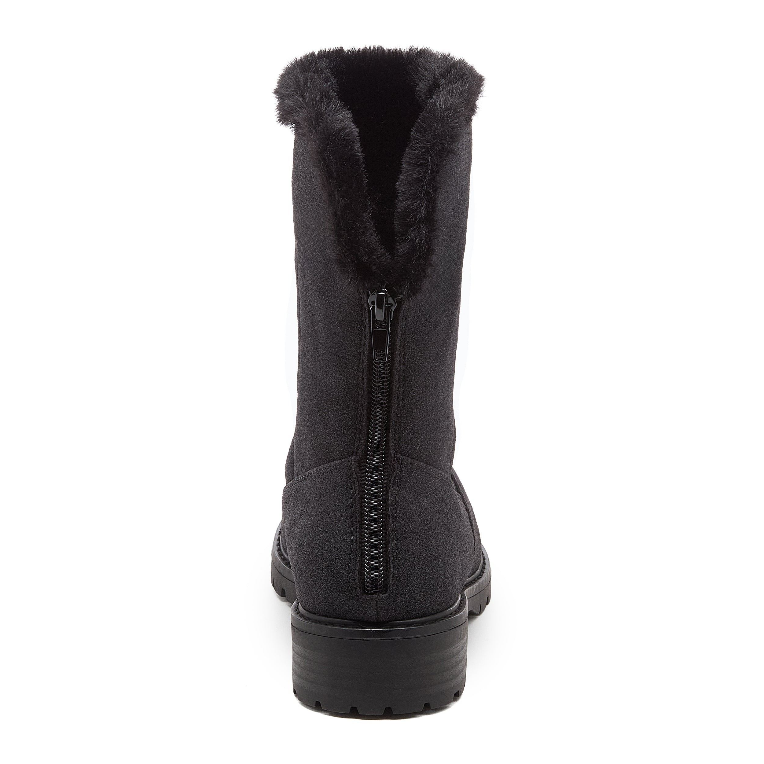 Niche Black Cuffed Ankle Boots