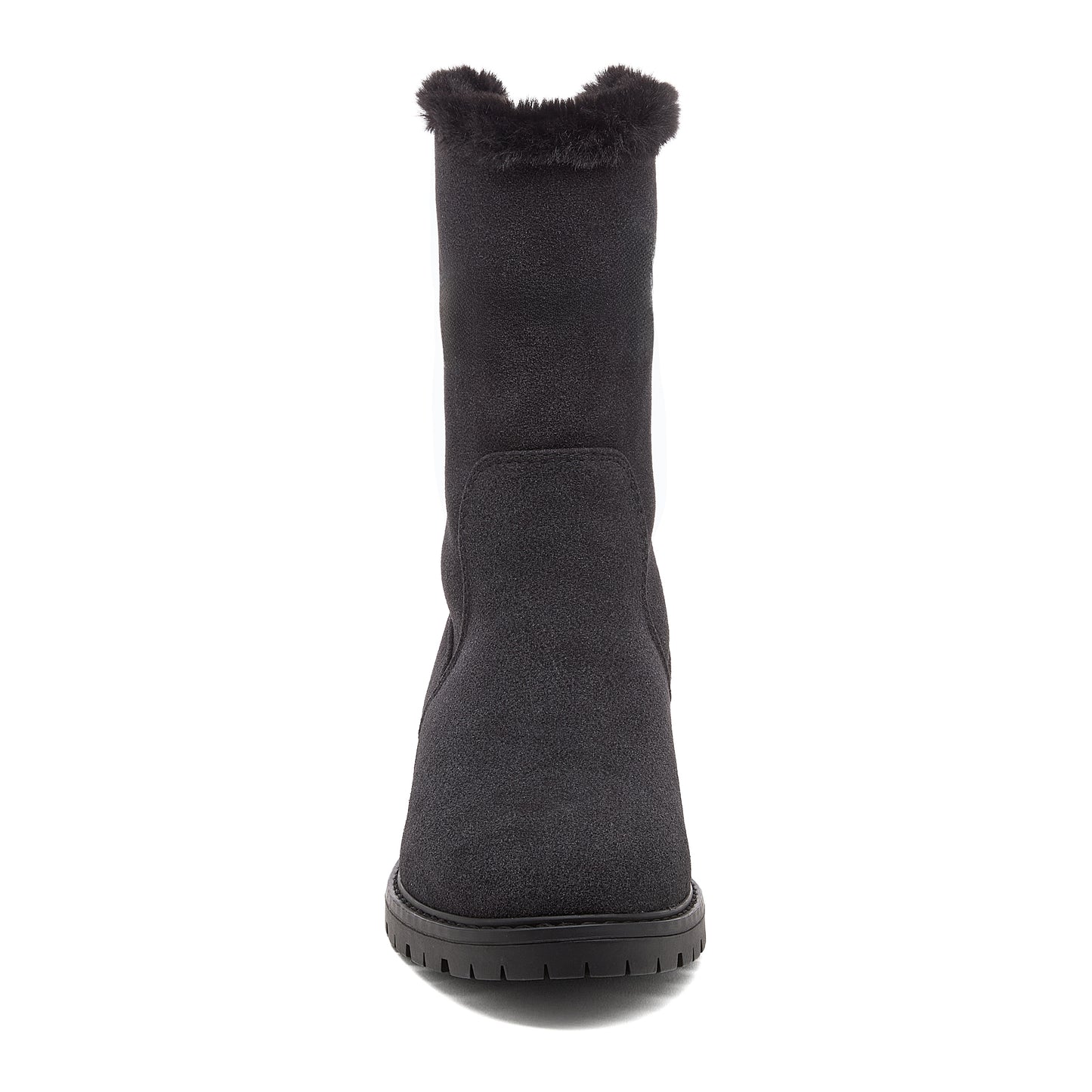Niche Black Cuffed Ankle Boots