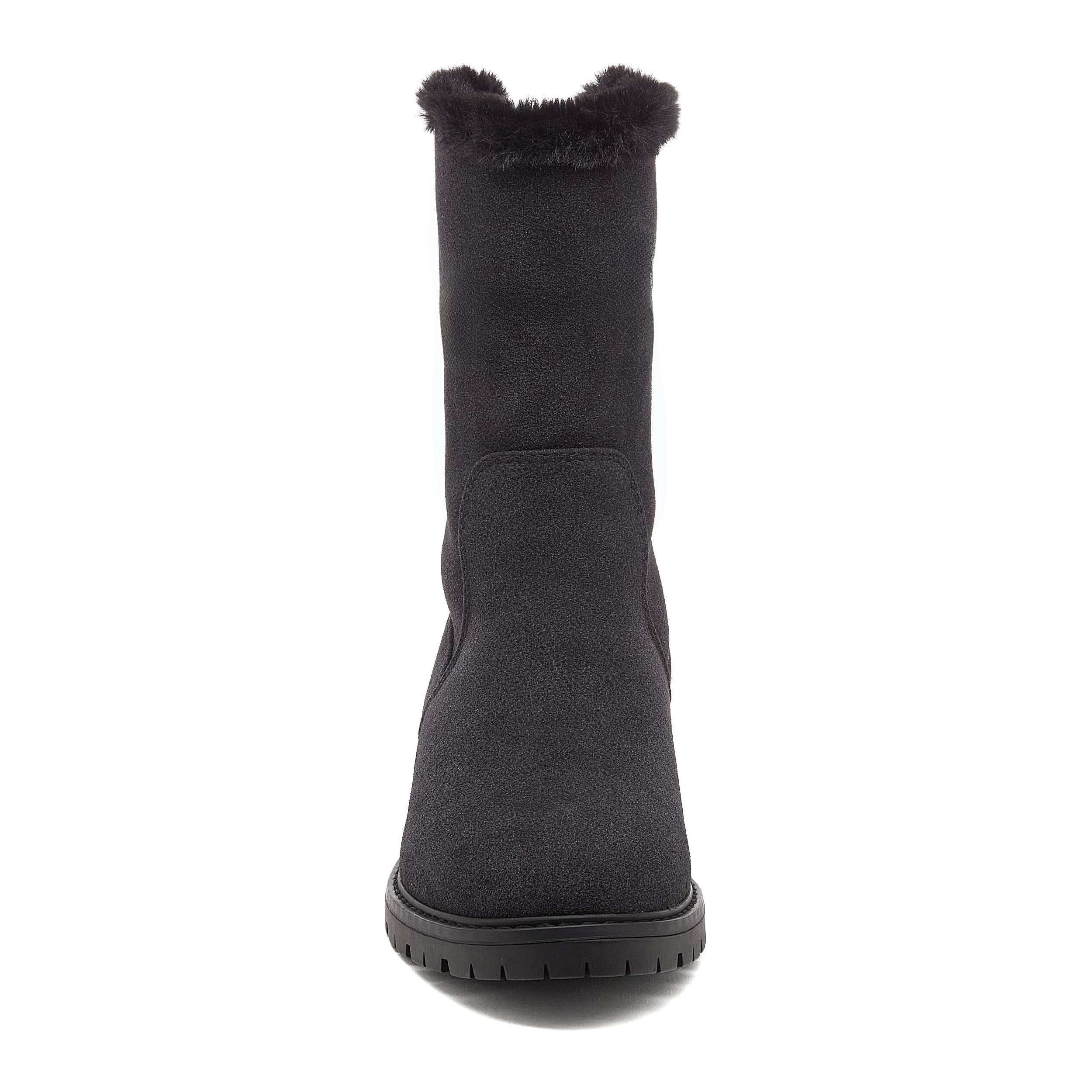 Niche Black Cuffed Ankle Boots