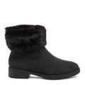 Niche Black Cuffed Ankle Boots