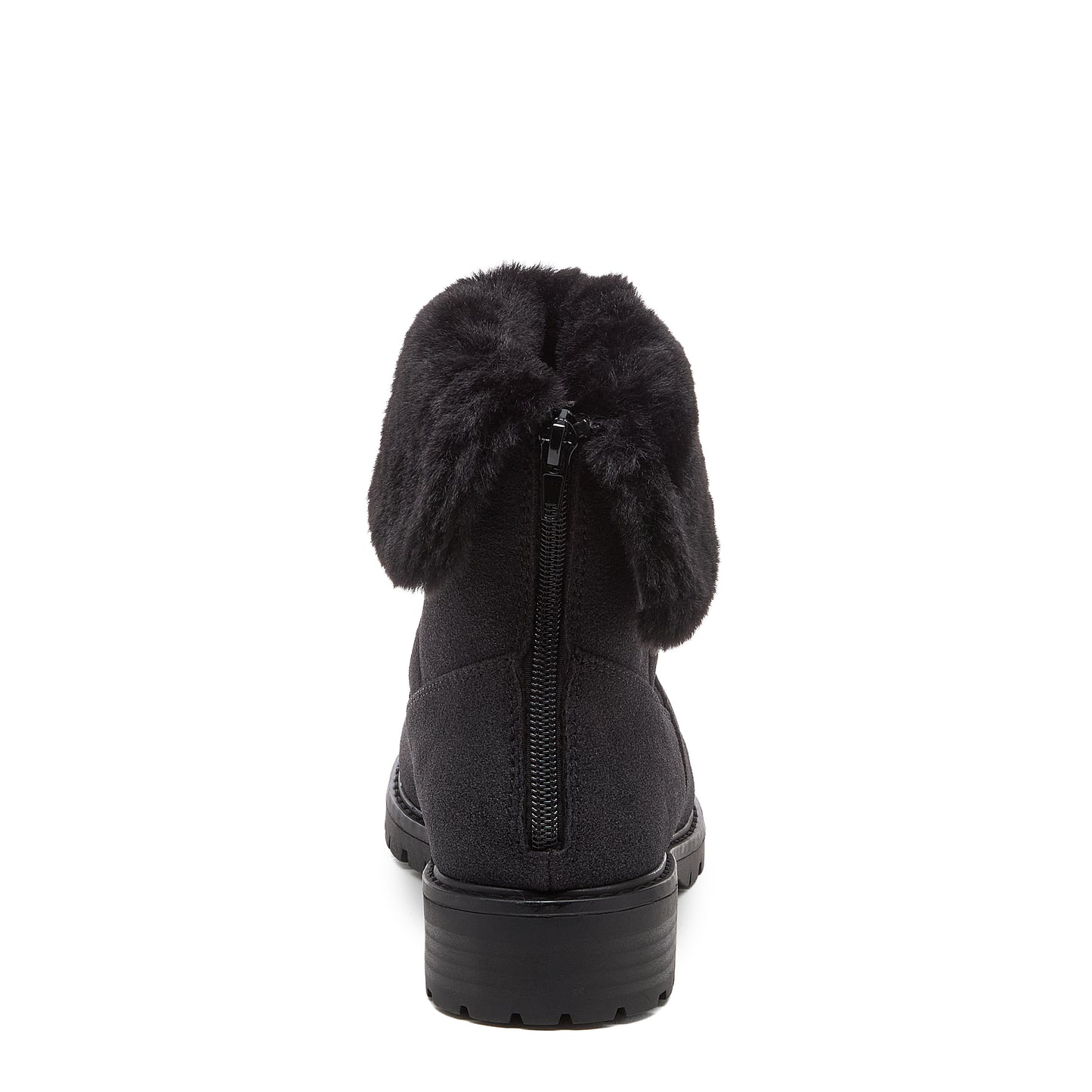 Niche Black Cuffed Ankle Boots