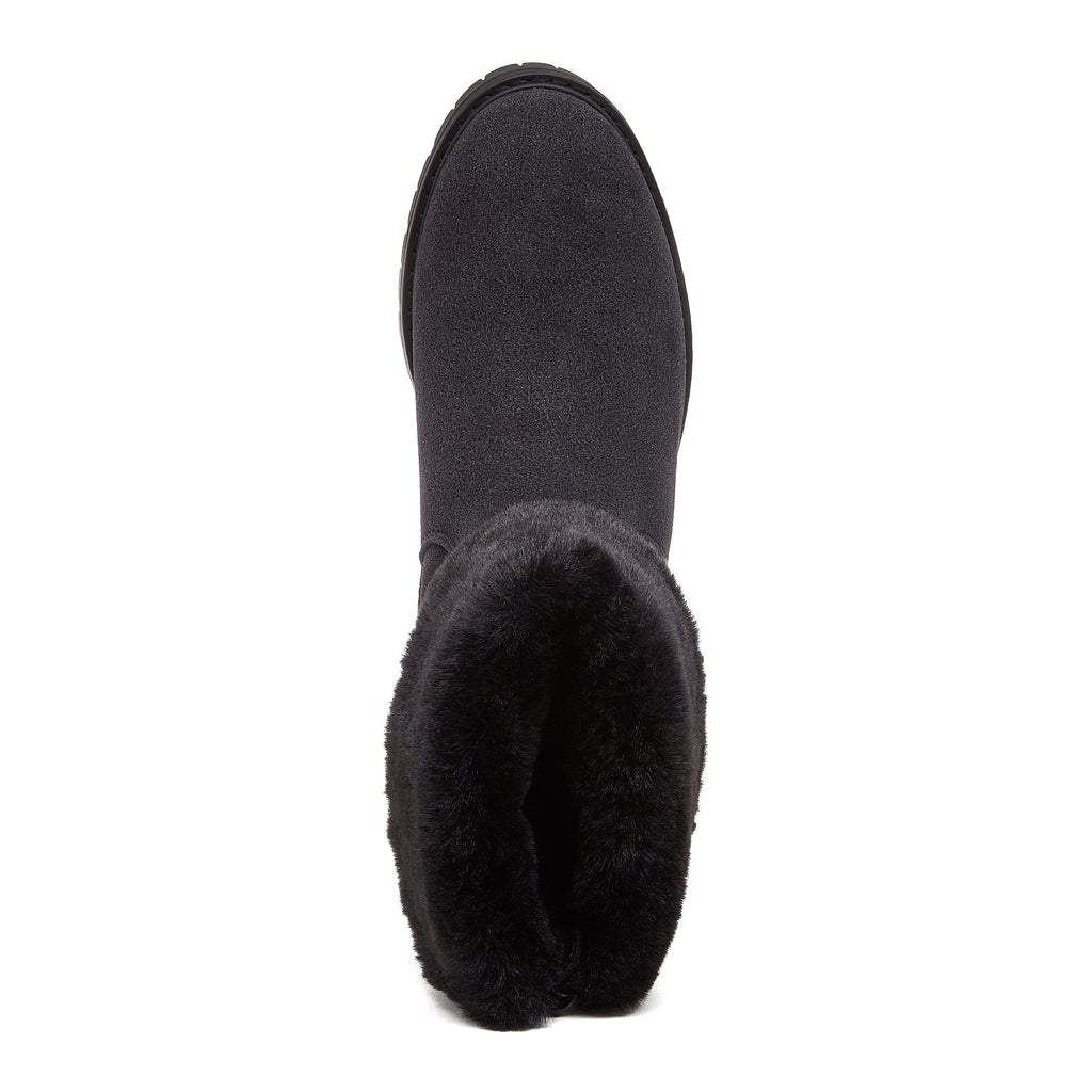 Niche Black Cuffed Ankle Boots