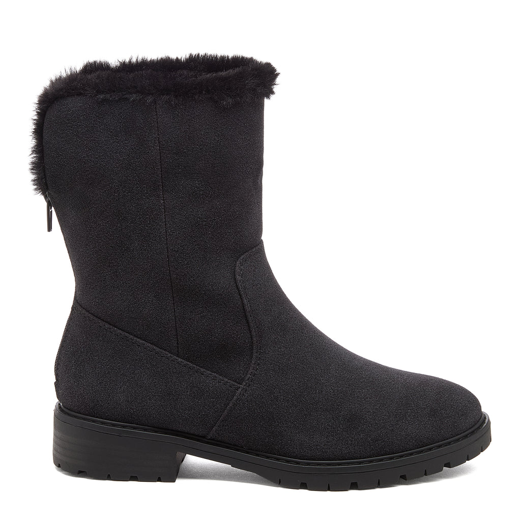 Niche Black Cuffed Ankle Boots