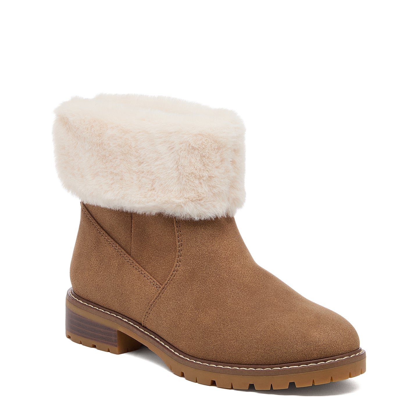 Niche Walnut Cuffed Ankle Boots
