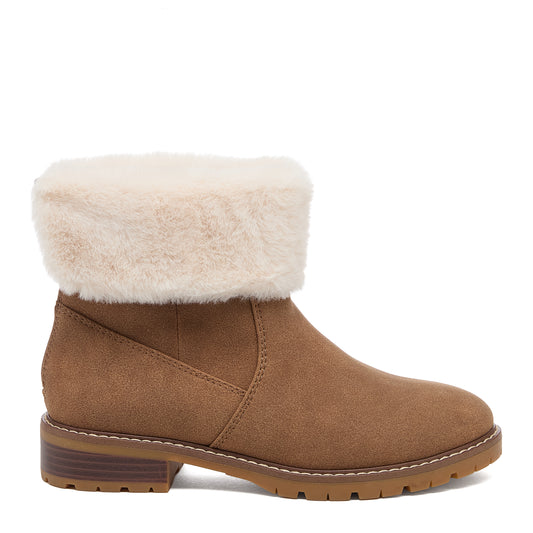 Niche Walnut Cuffed Ankle Boots