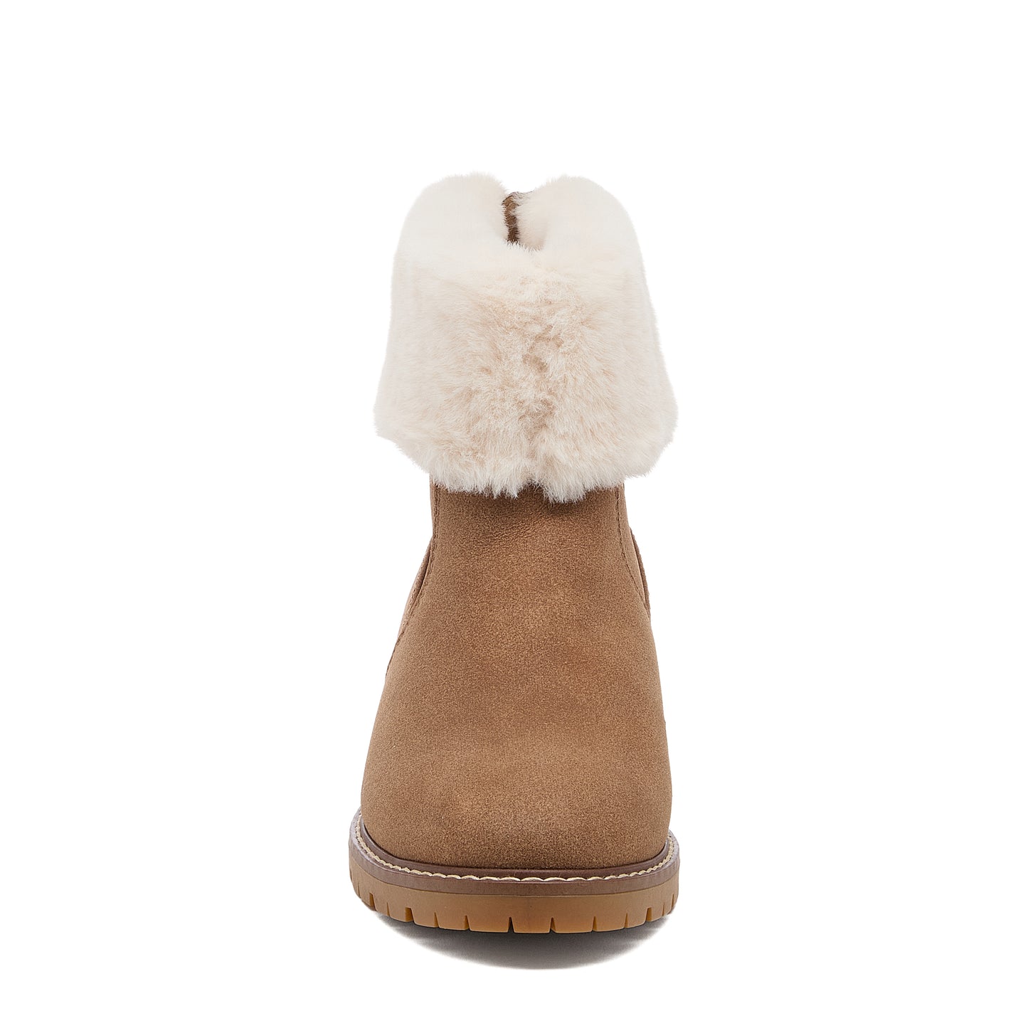 Niche Walnut Cuffed Ankle Boots