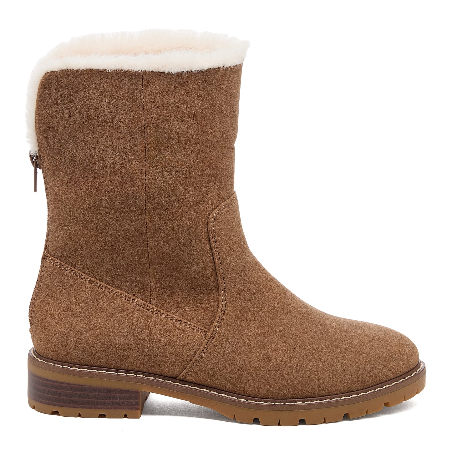 Niche Walnut Cuffed Ankle Boots