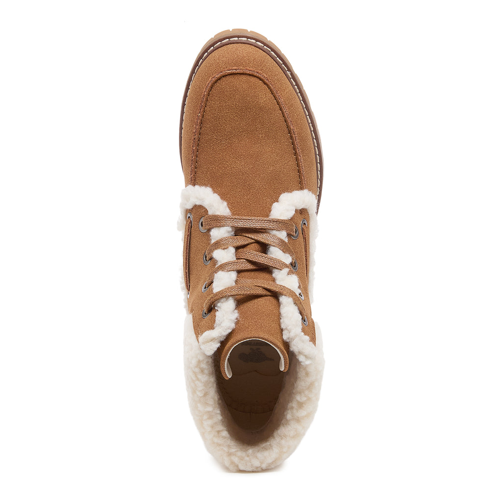 Nixie Cognac Cuffed Ankle Boots