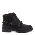Nixie Black Cuffed Ankle Boots