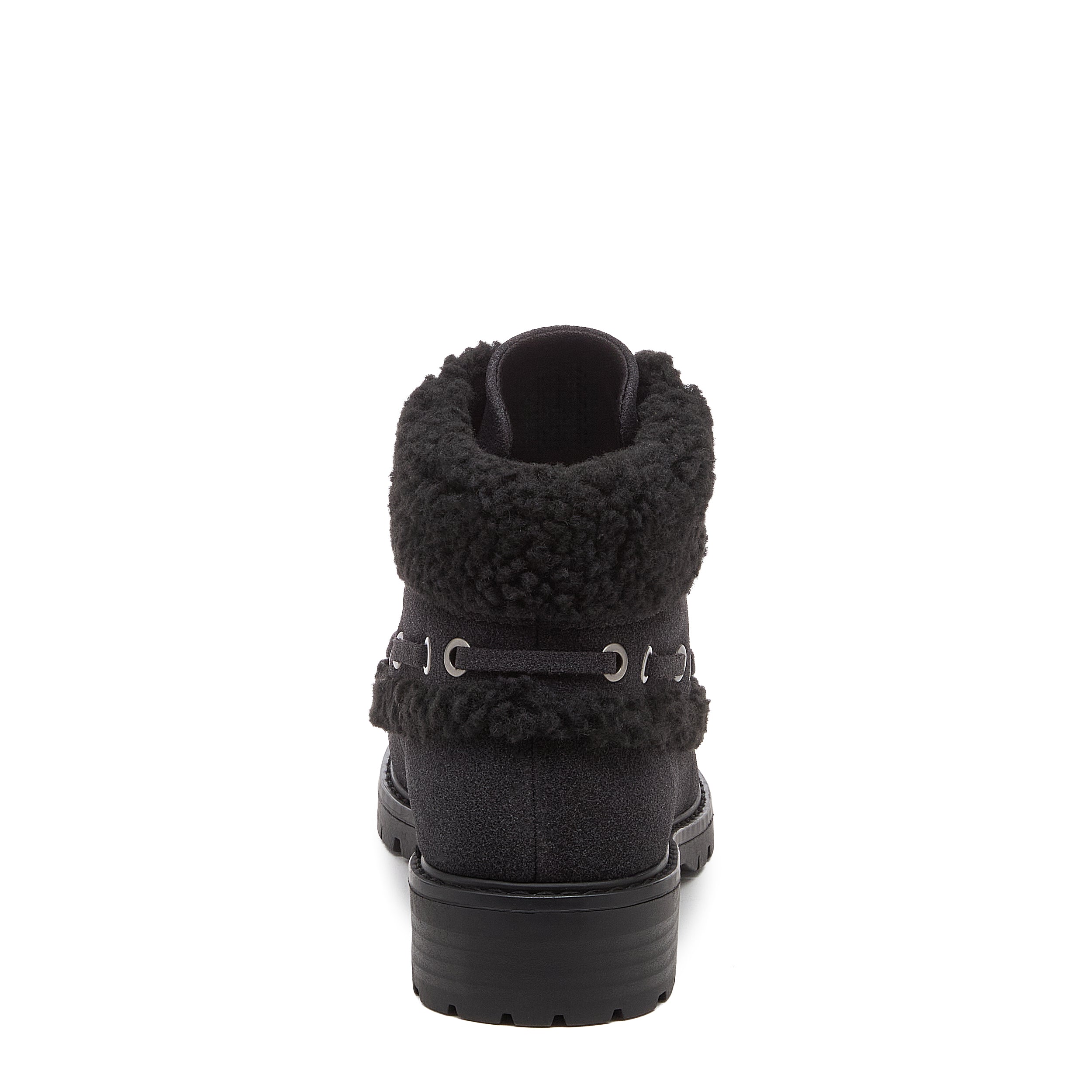 Nixie Black Cuffed Ankle Boots