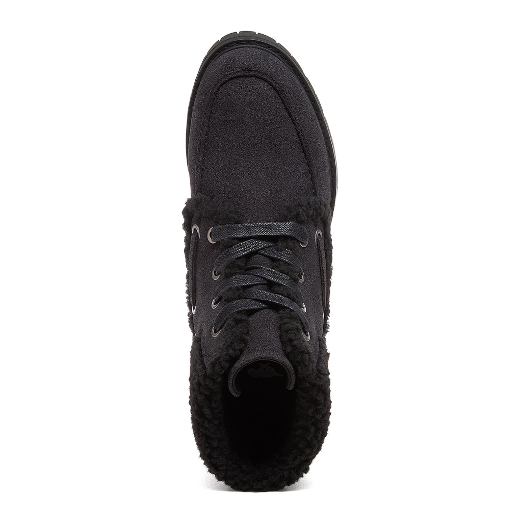 Nixie Black Cuffed Ankle Boots