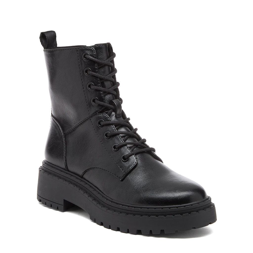 Prima Black Combat Boots