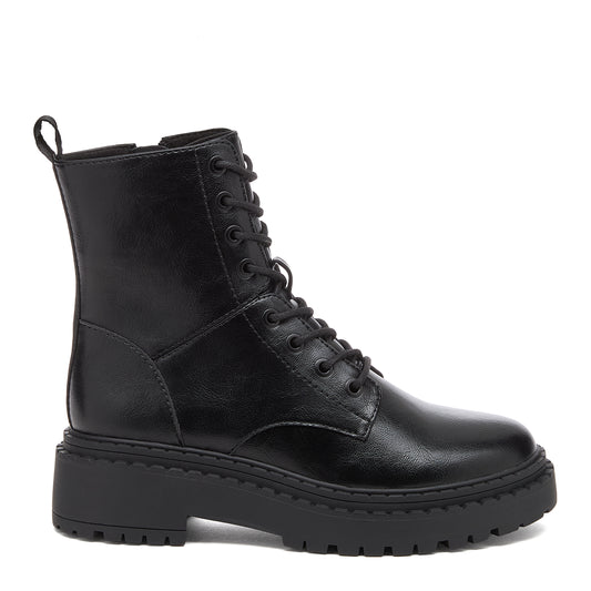 Prima Black Combat Boots