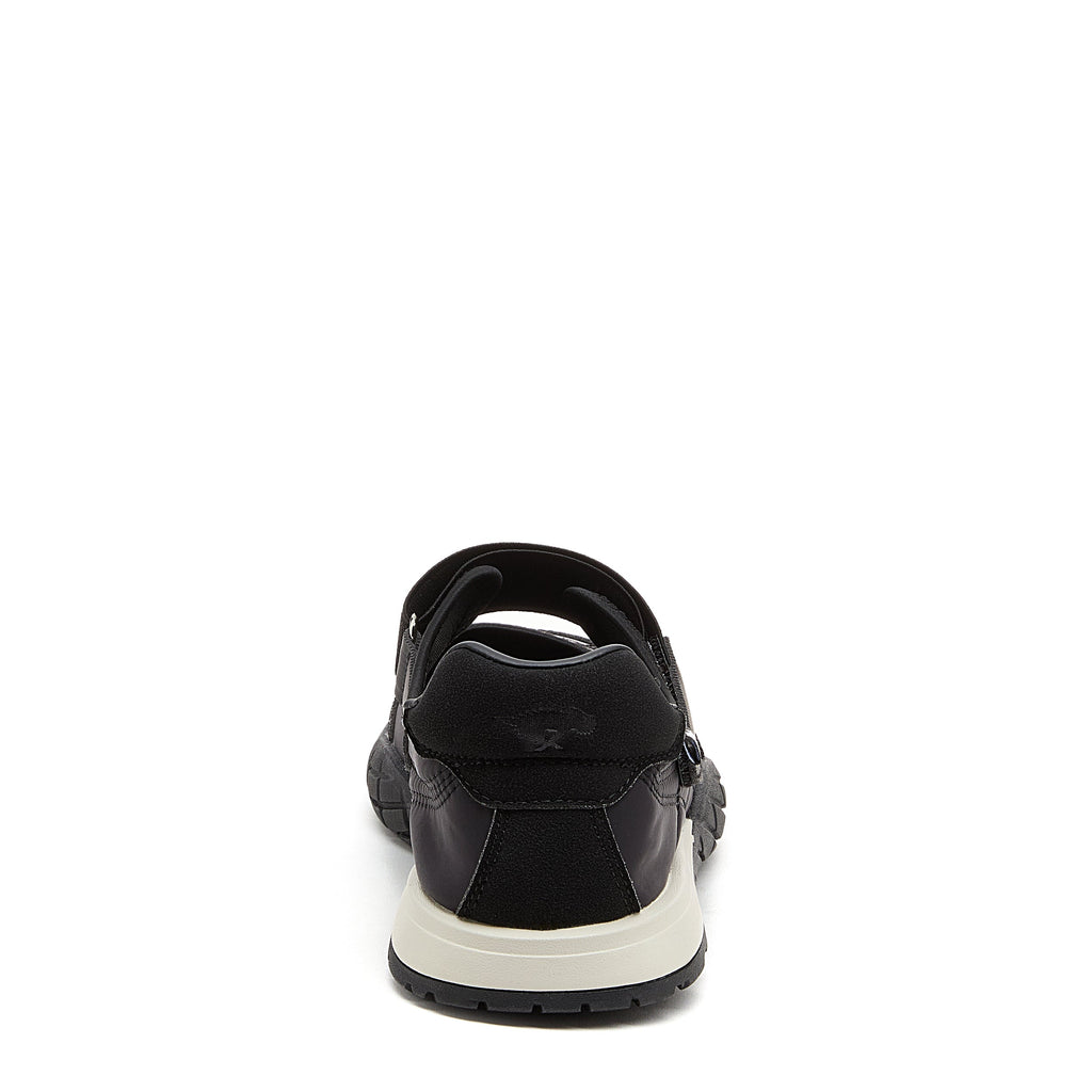 Rocket Dog Rex women's black sneaker, playful slip-on