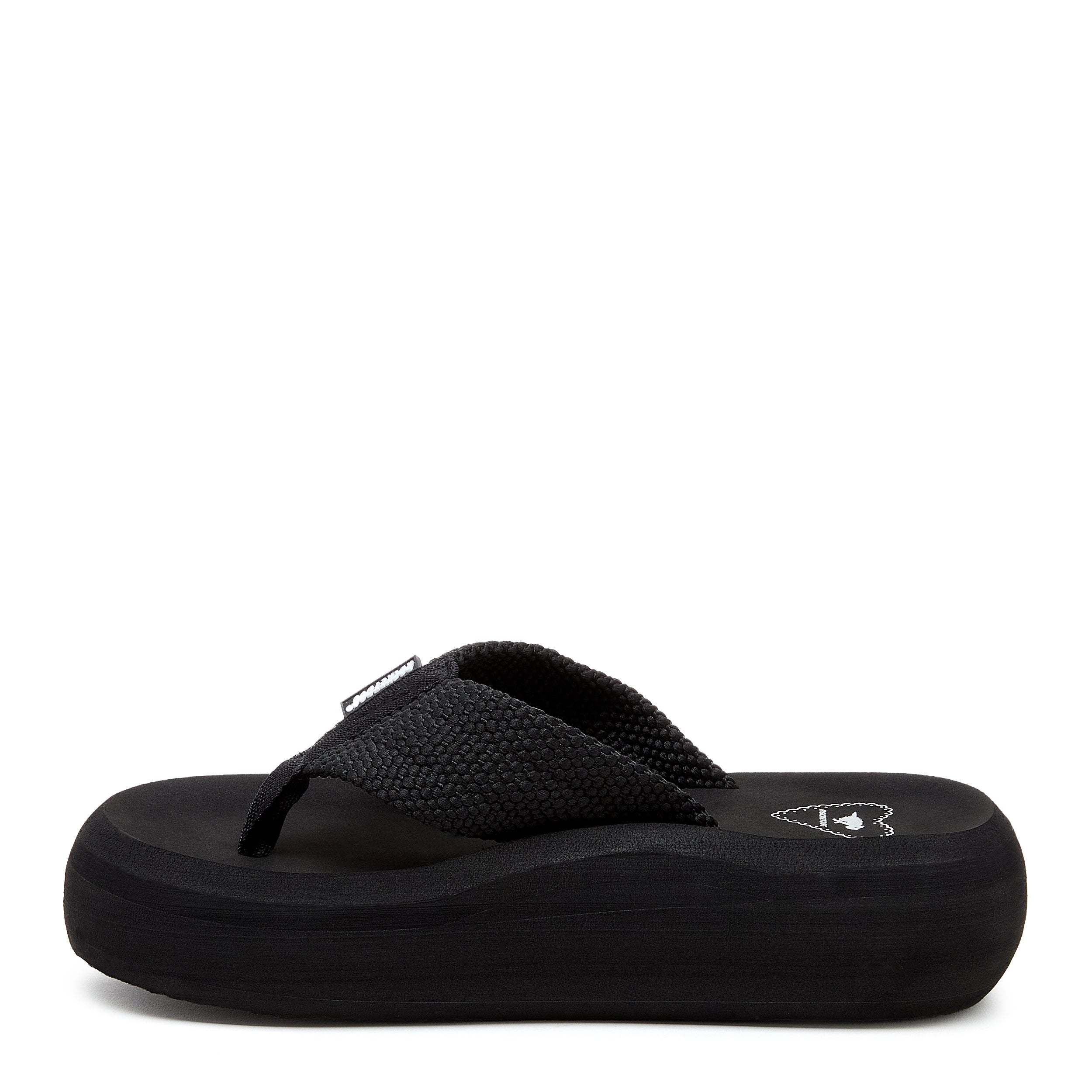 Rocket Dog Sandy women's black platform flip flop, casual slip-on
