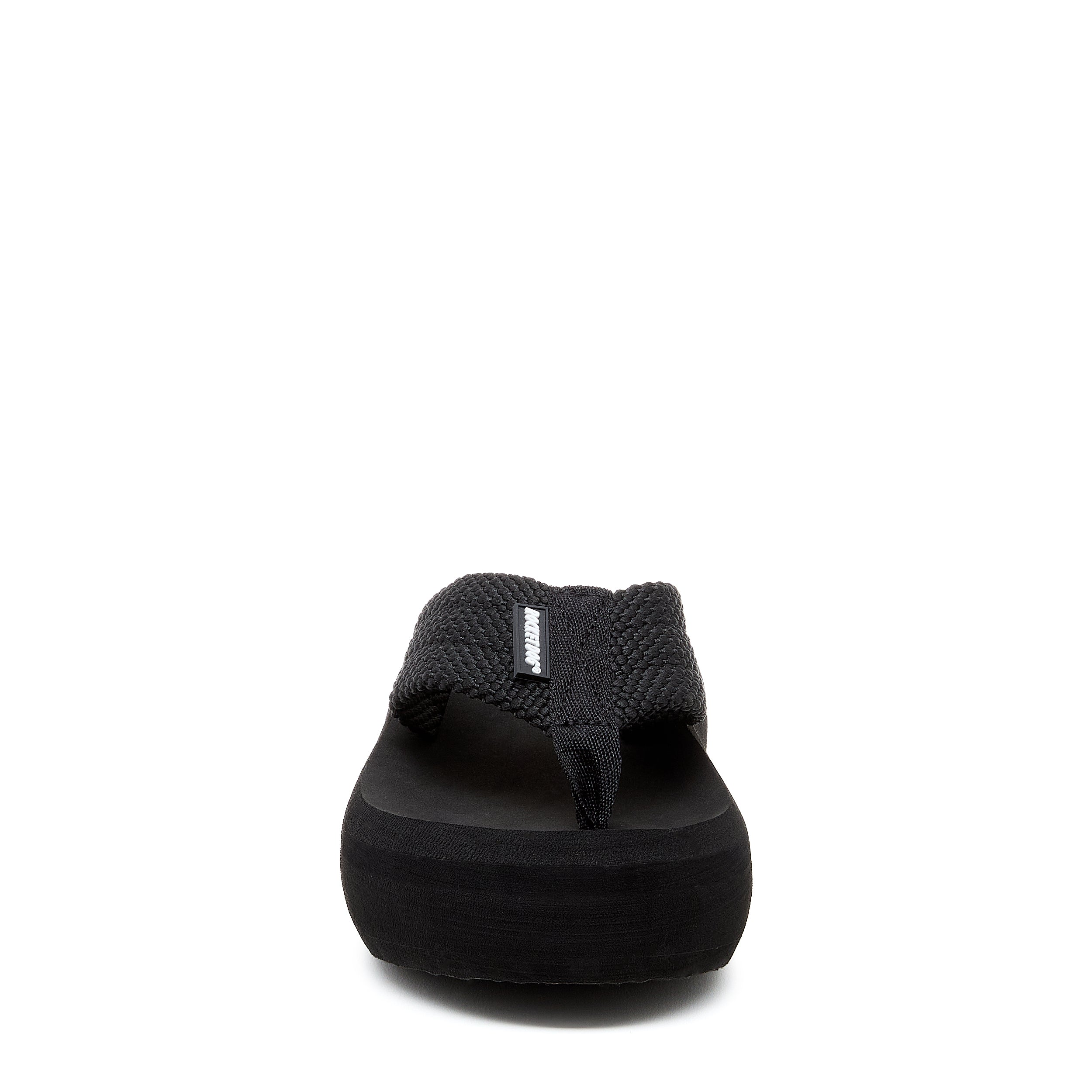 Black women's platform flip flop with Rocket Dog comfort, casual style