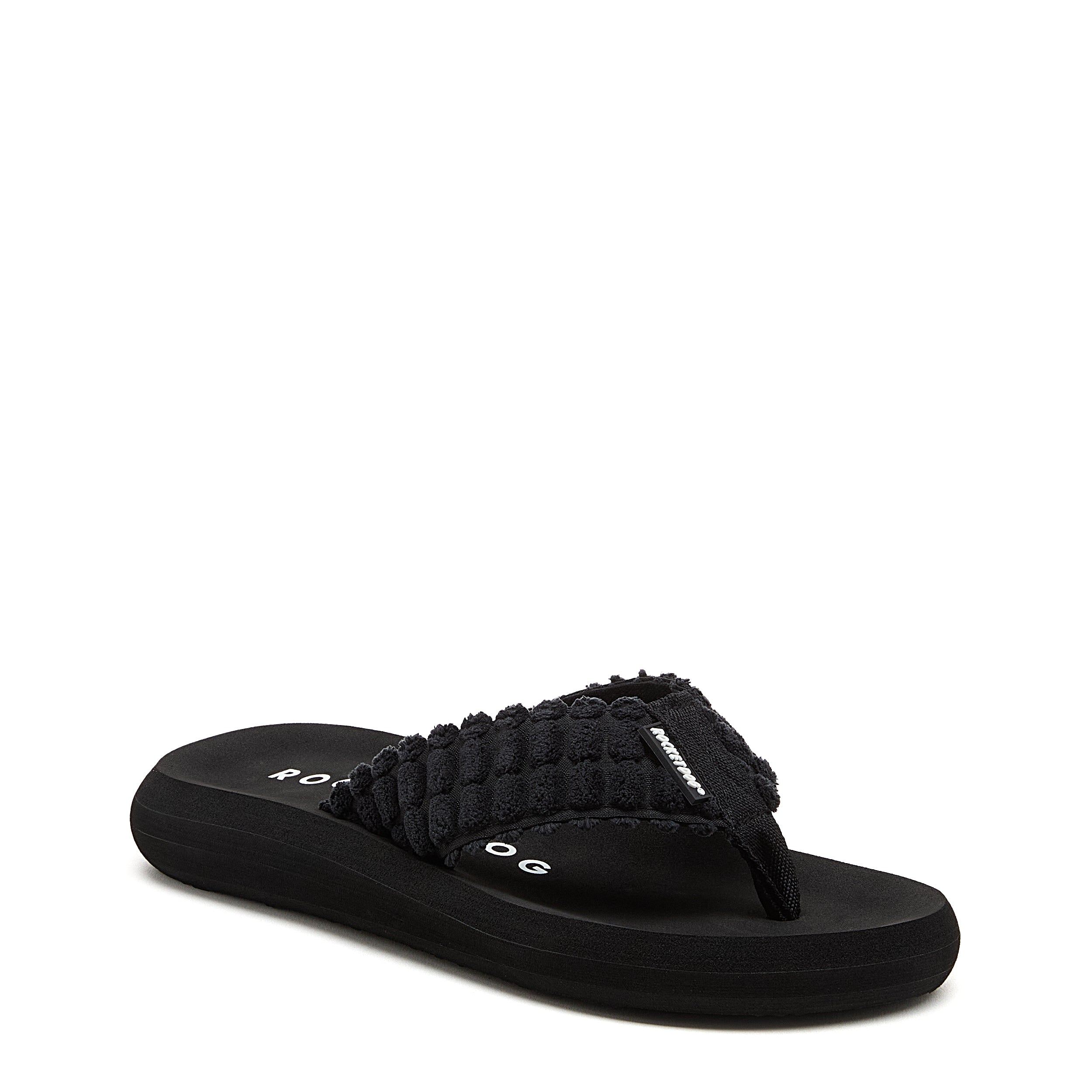 Women's black flip flop, casual and comfortable – Rocket Dog Spotlight