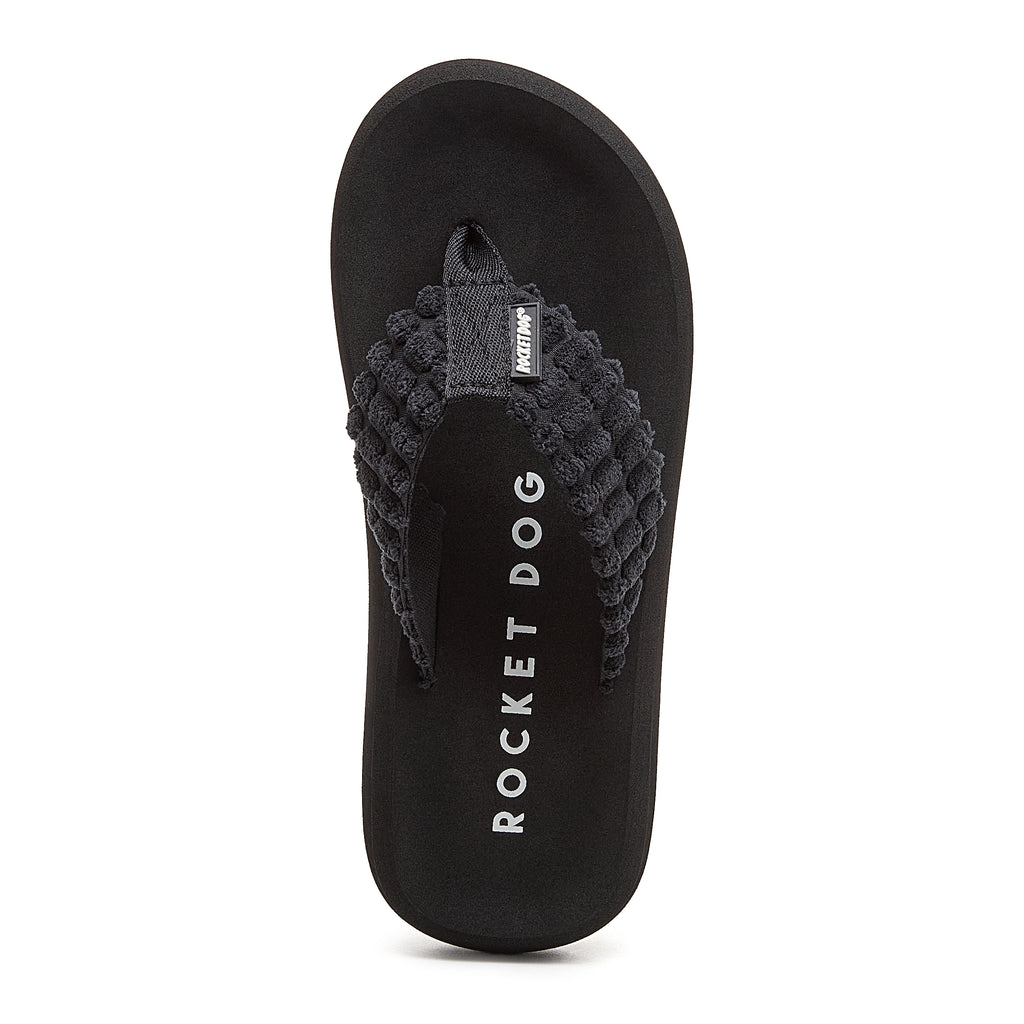 Black women's flip flop with Rocket Dog comfort, casual style
