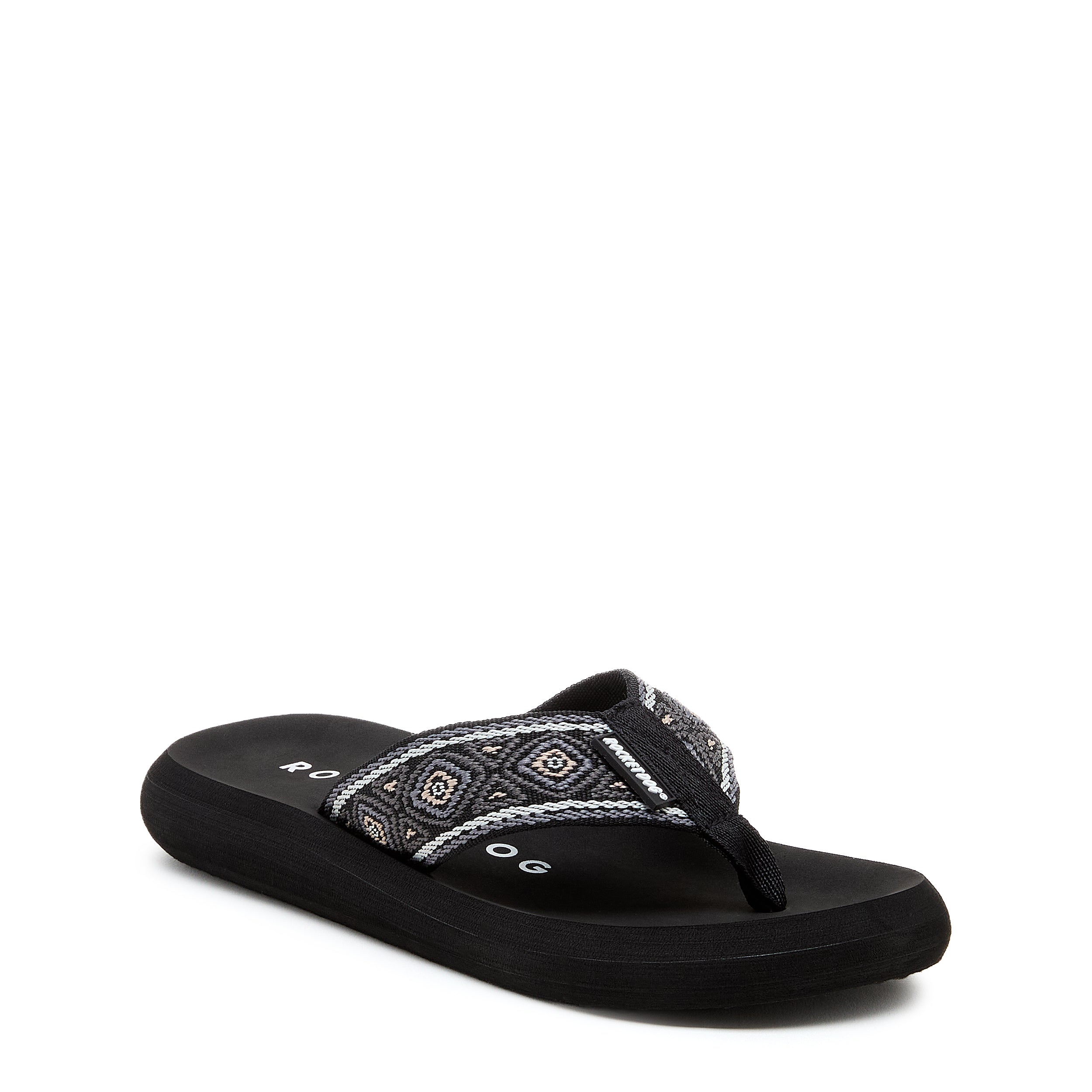 Women's black flip flop, casual and comfortable – Rocket Dog Spotlight