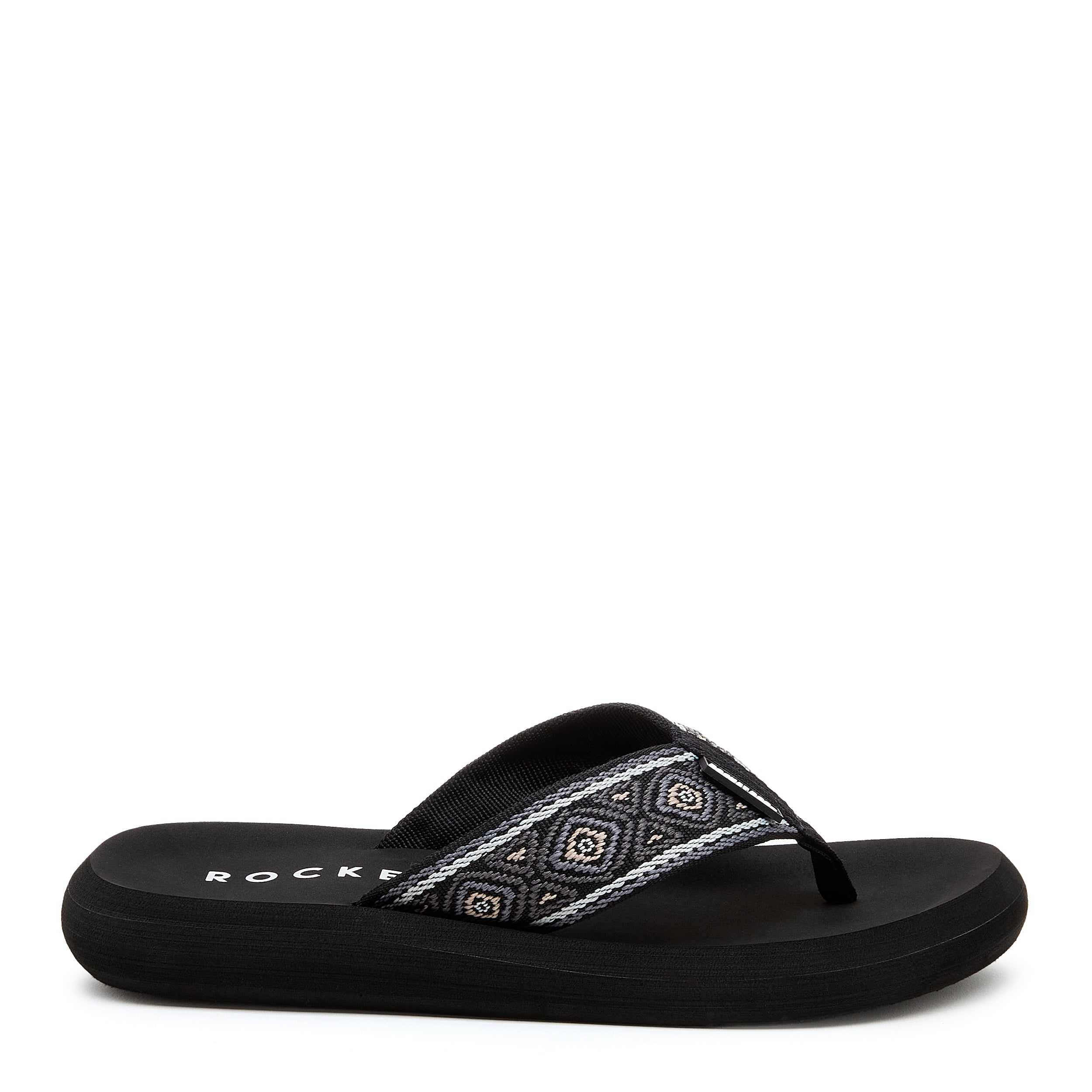 Rocket Dog Spotlight black flip flop, women's casual shoe