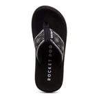 Black women's flip flop with Rocket Dog comfort, casual style