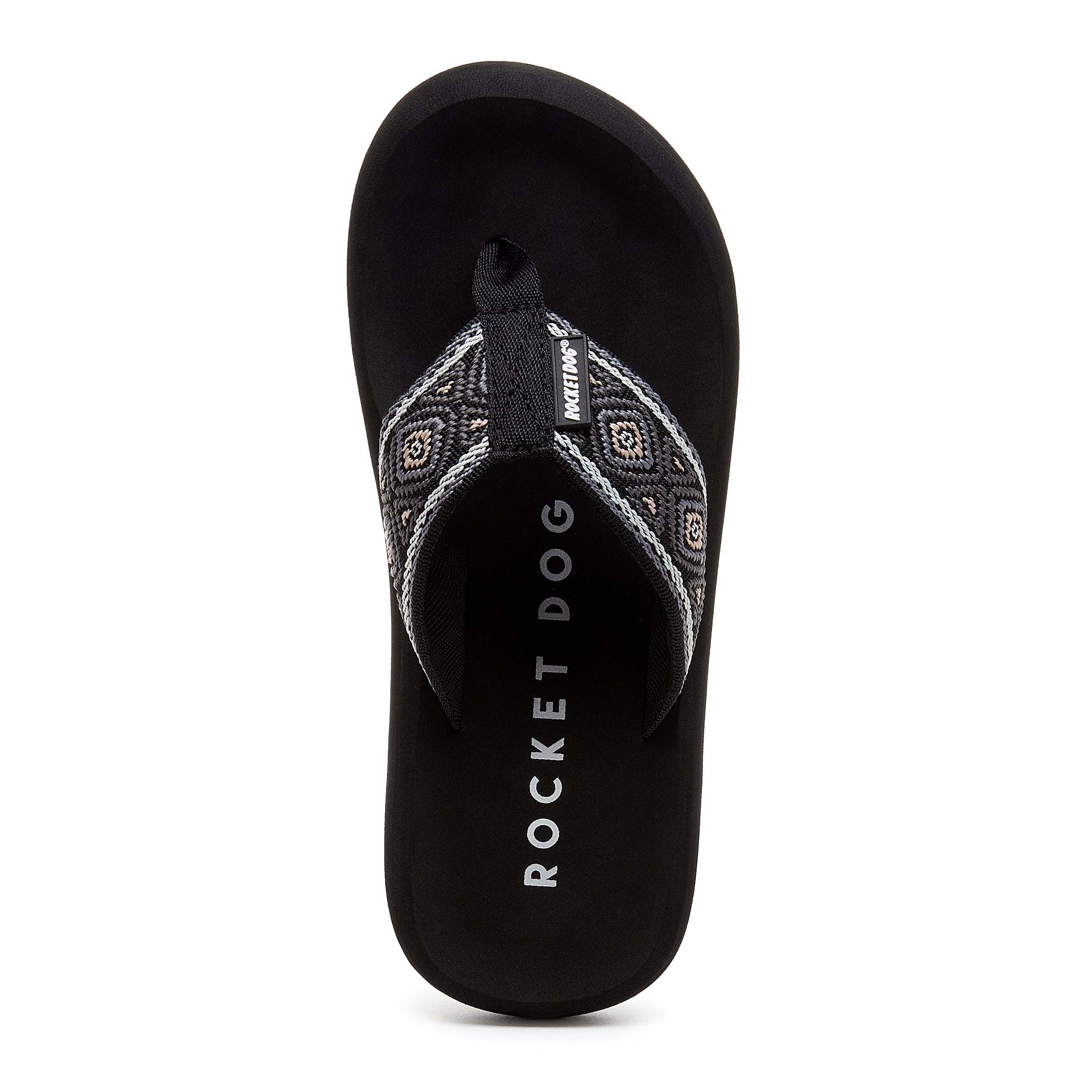 Black women's flip flop with Rocket Dog comfort, casual style