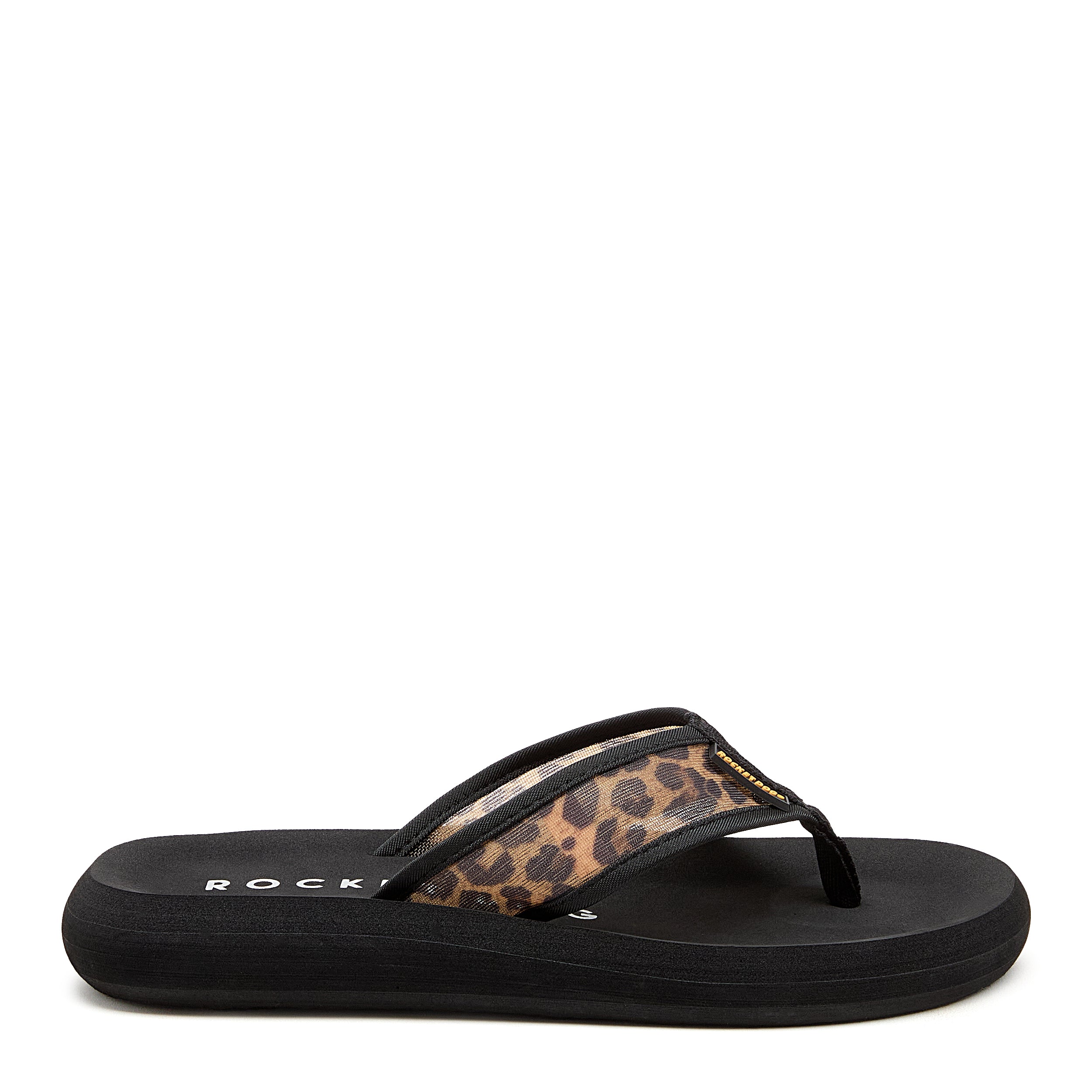 Rocket Dog Spotlight leopard mesh flip flop, women's casual shoe