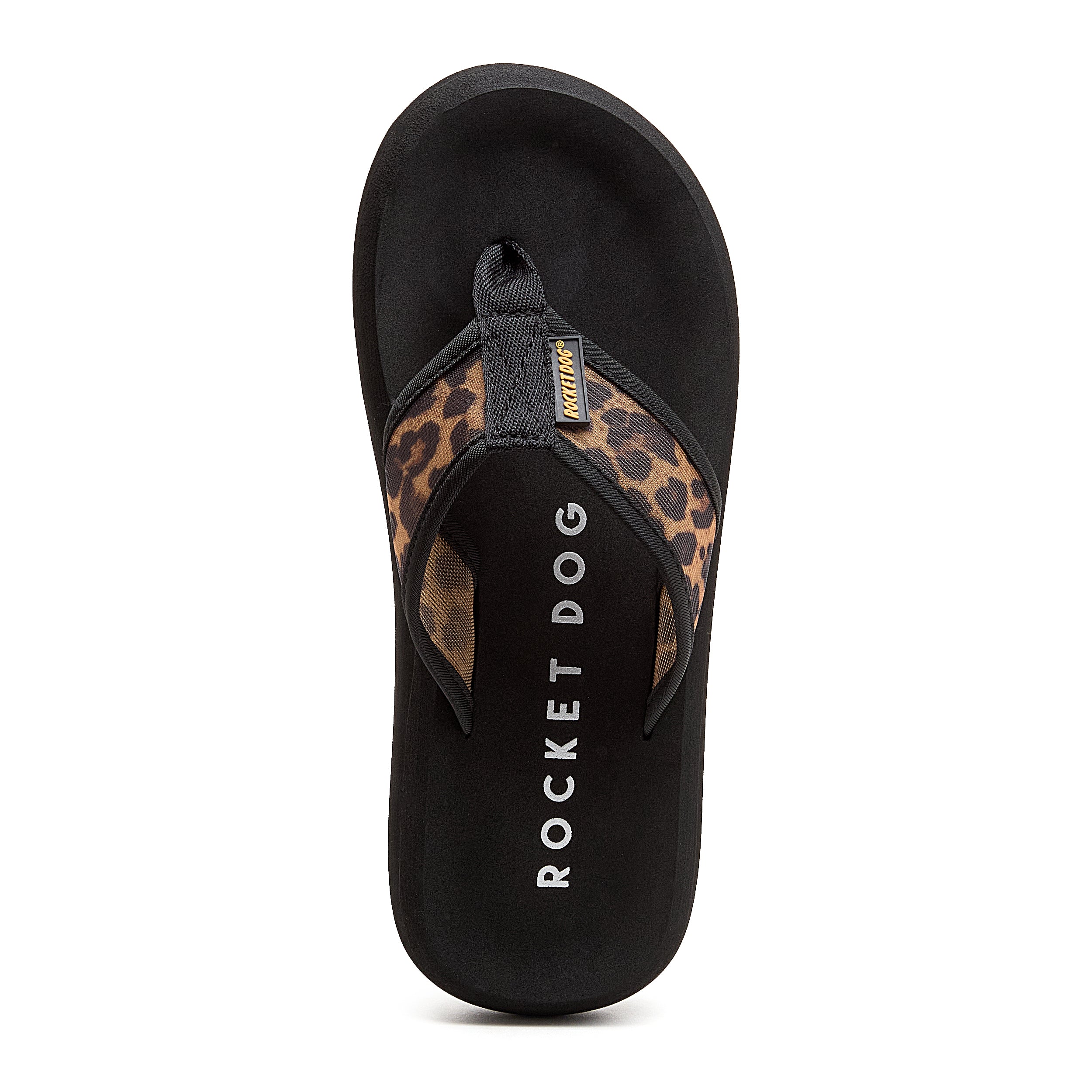 Leopard women's mesh flip flop with Rocket Dog comfort, casual style