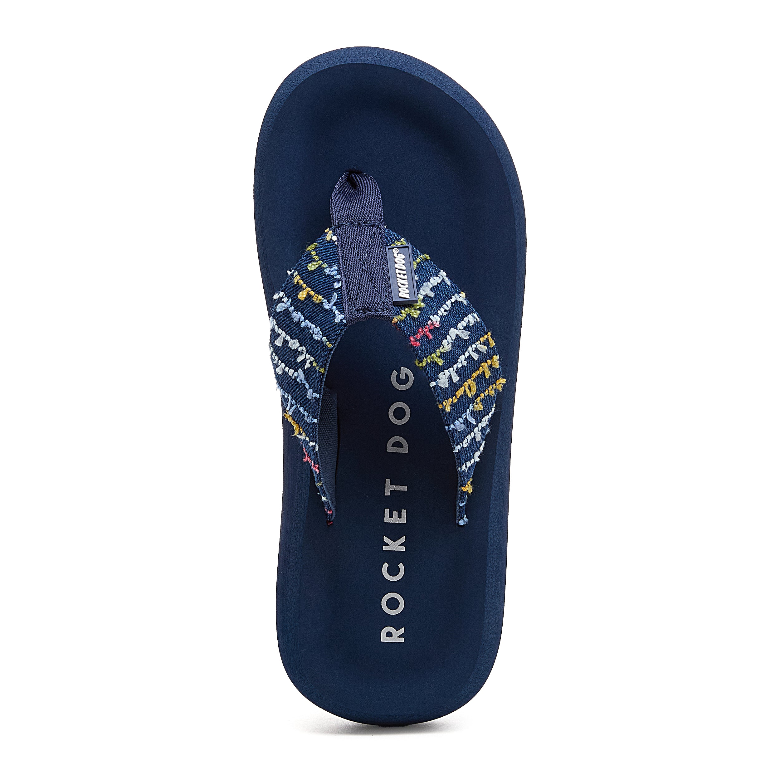 Navy women's flip flop with Rocket Dog comfort, casual style