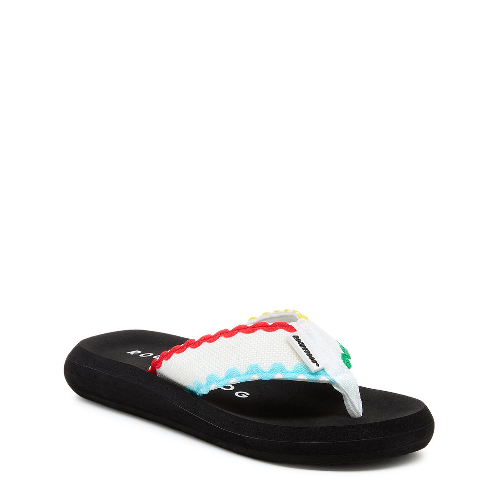 Women's white flip flop, casual and comfortable – Rocket Dog Spotlight