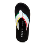 White women's flip flop with Rocket Dog comfort, casual style