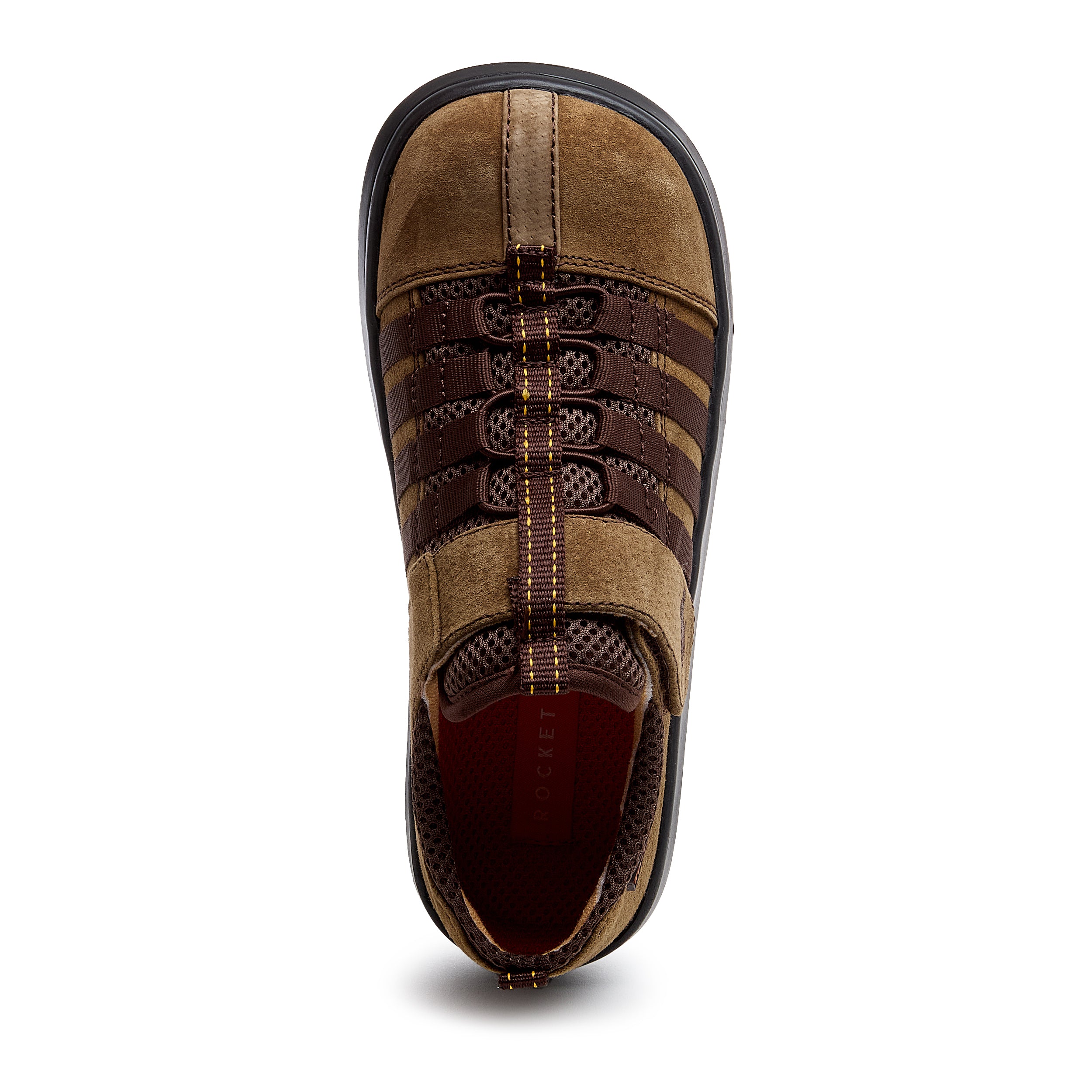 Brown women's nubuck sneaker with Rocket Dog comfort, playful style