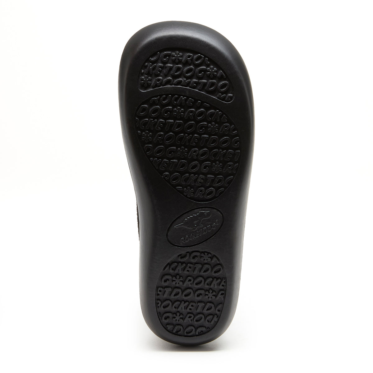 Women's black suede shoe slip-on, everyday wear – Rocket Dog Sugar
