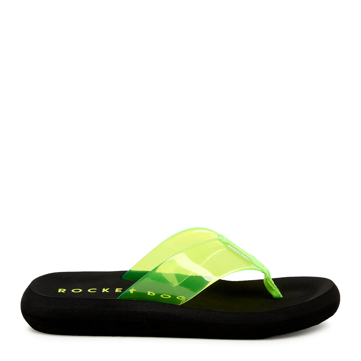 Rocket Dog Sunset neon green flip flop, women's casual shoe