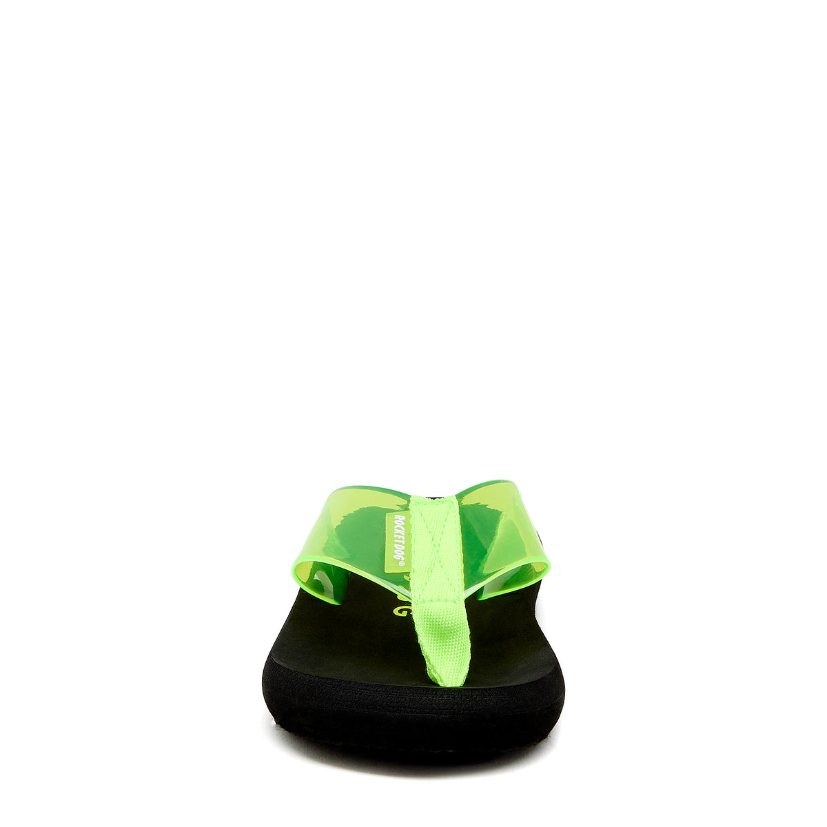 Women's casual neon green flip flop, easy everyday wear – Rocket Dog Sunset