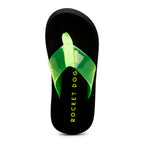 Neon green women's flip flop with Rocket Dog comfort, casual style
