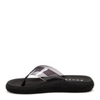 Clear flip flop with cushioned footbed, women's casual style – Rocket Dog Sunset