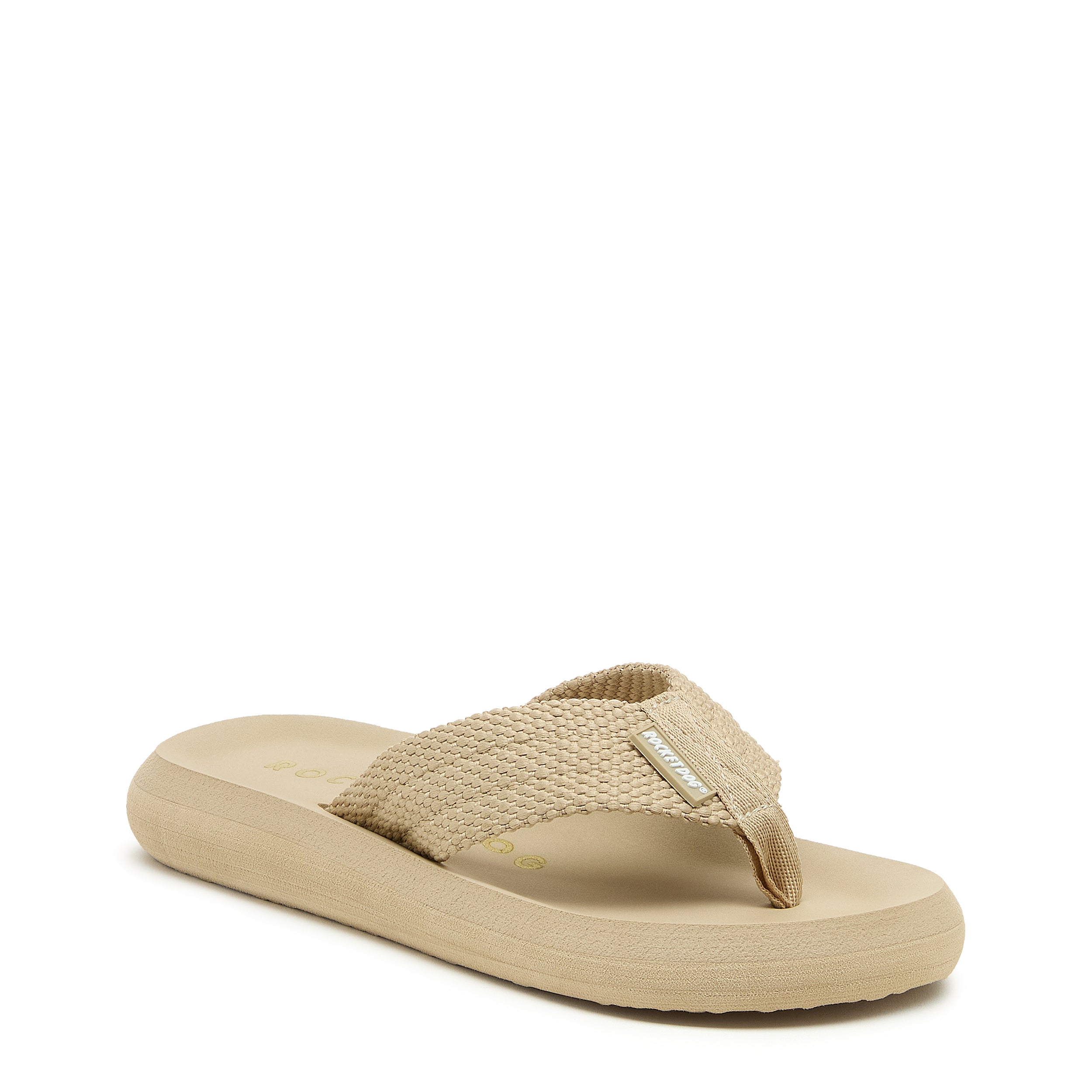 Women's taupe flip flop, casual and comfortable – Rocket Dog Sunset