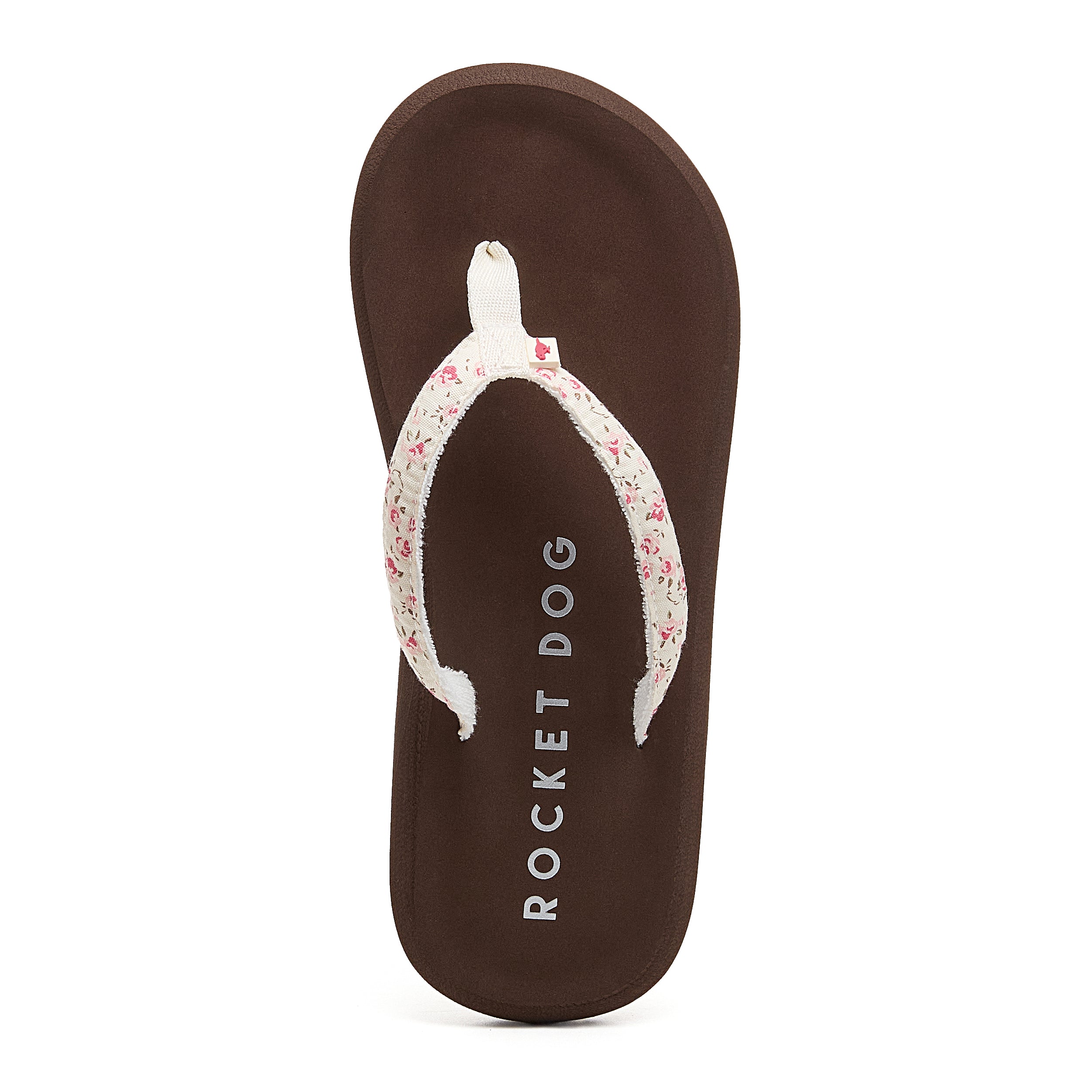 Natural women's slim flip flop with Rocket Dog comfort, casual style