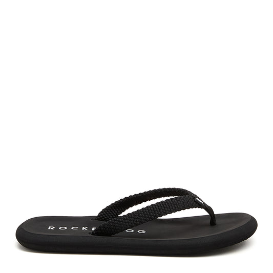 Sunset Slim Black Flip Flops
